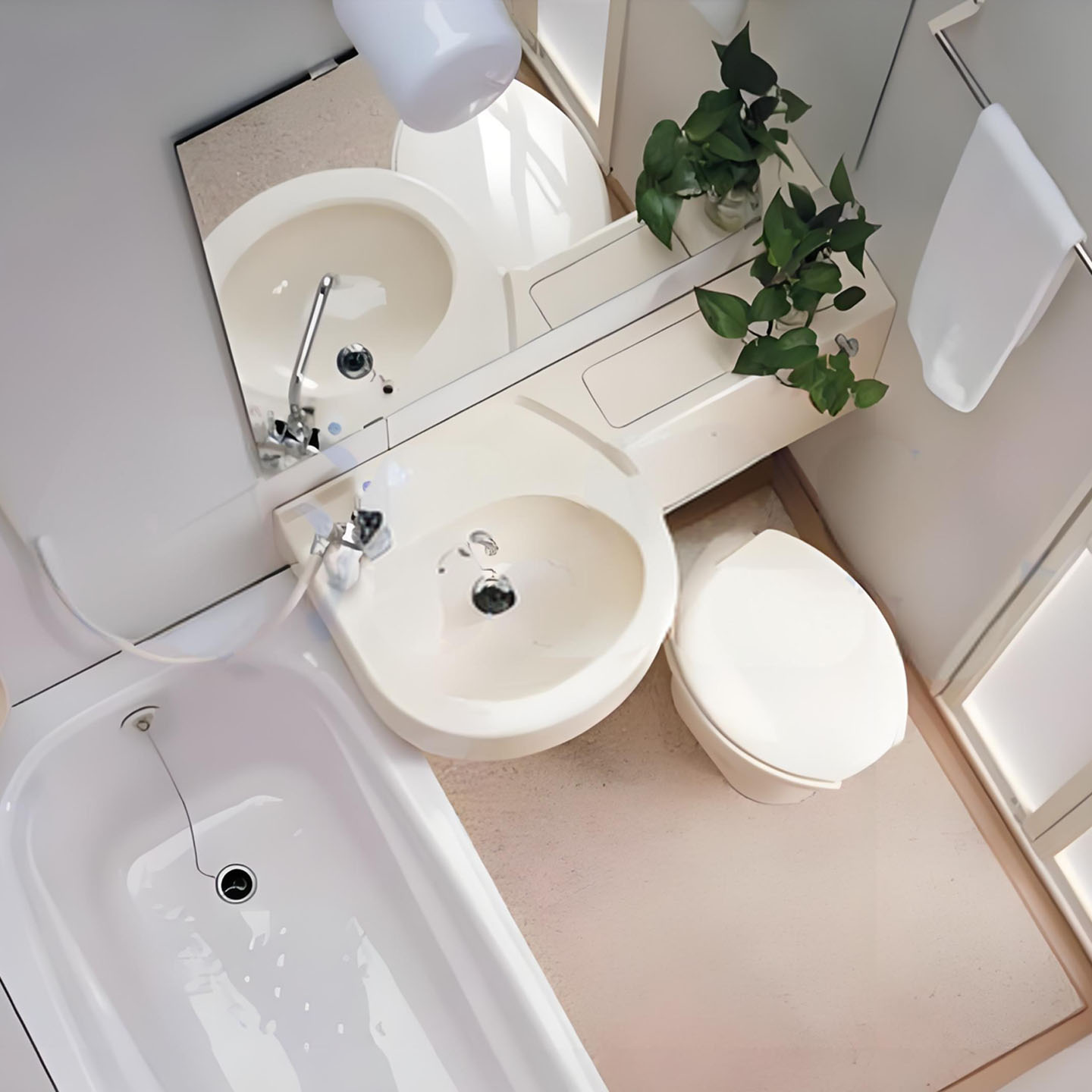 Custom bathroom pod design and layout