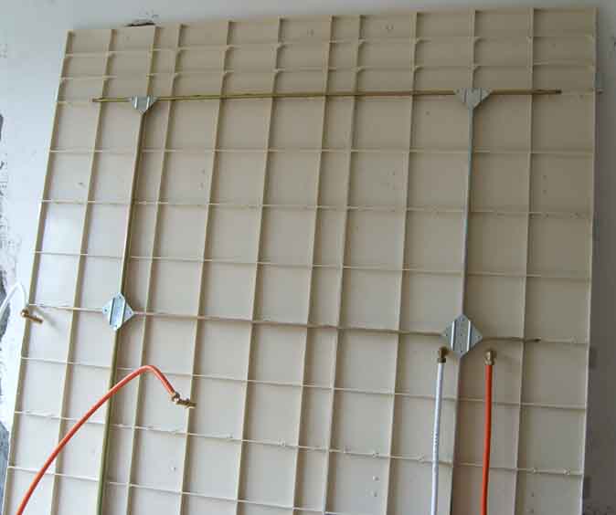 Back structure of an SMC bathroom wall panel