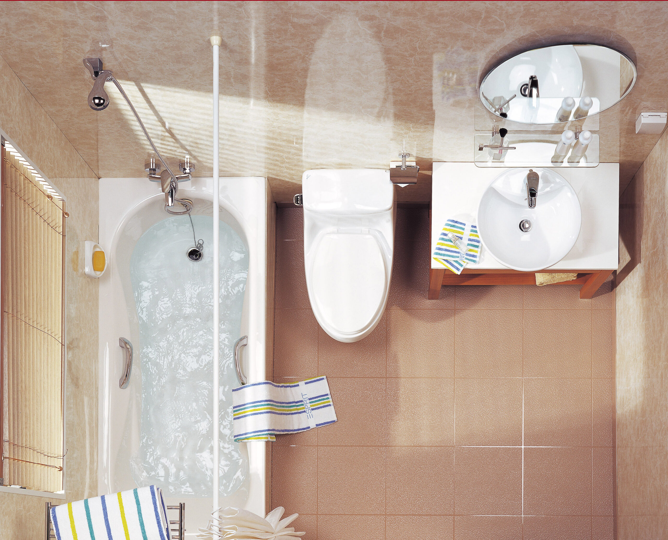 Prefabricated bathroom unit for modular construction