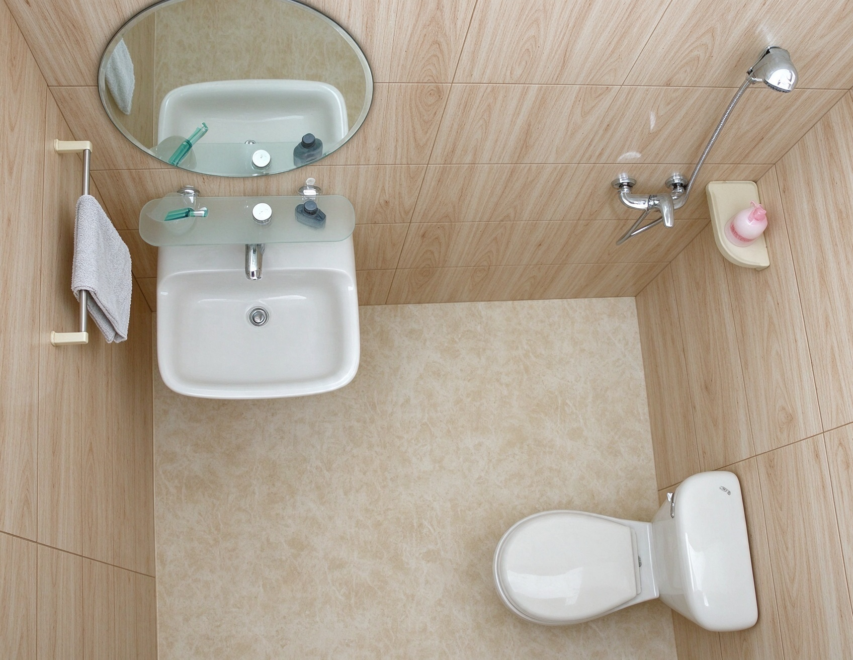 Prefabricated unit bathroom interior